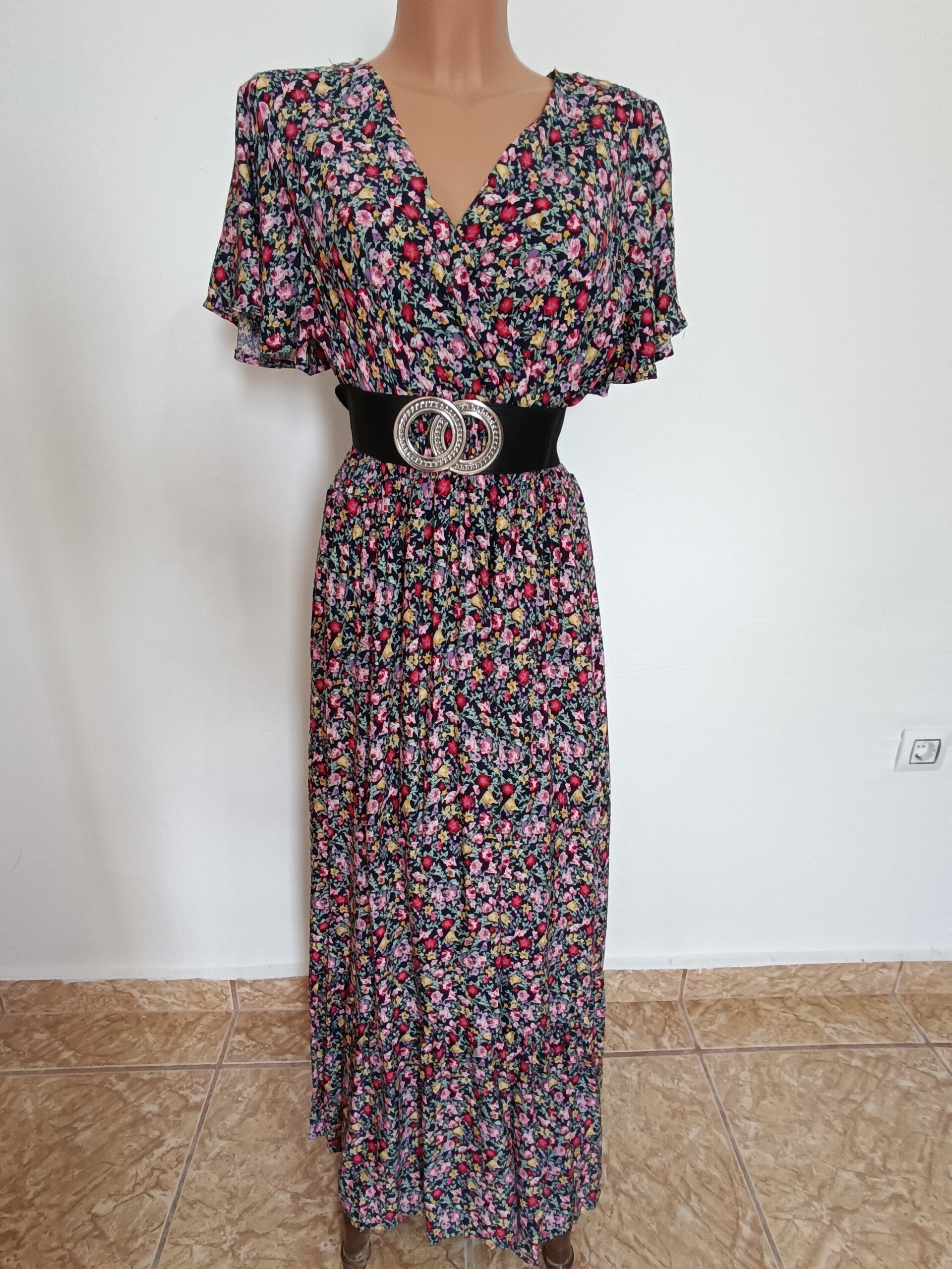Vestido Flores Largo - 3