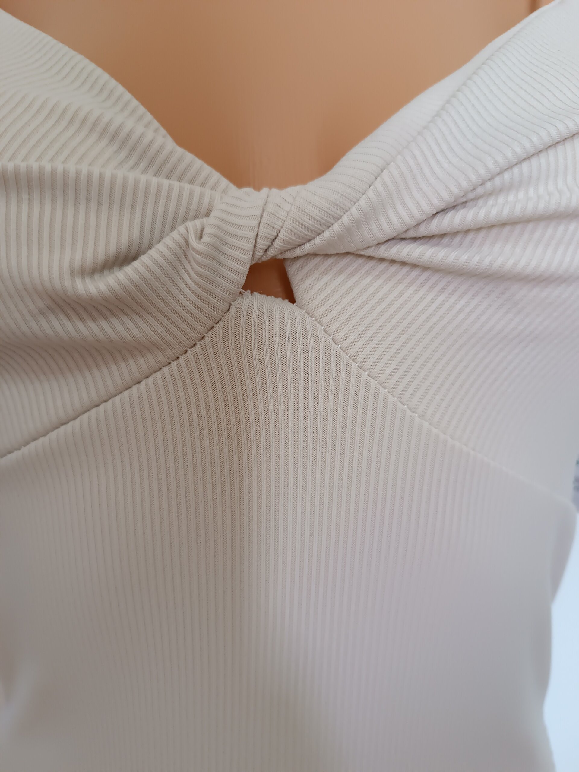 Vestido Canalé Beige - 3